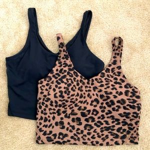 2 new crop sports tops.
